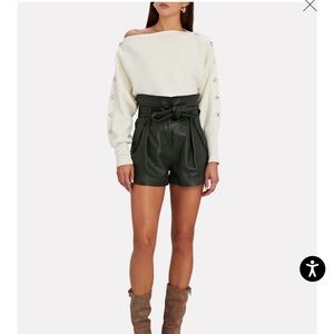 INTERMIX Breanne Cotton-Cashmere Sweater XL